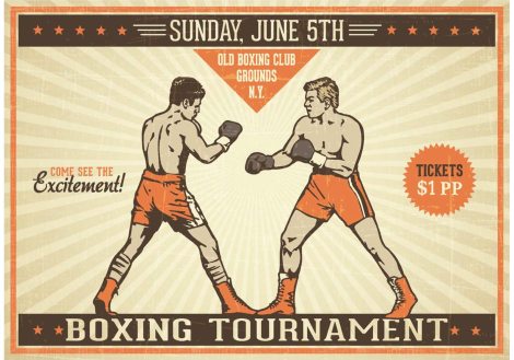 free-boxing-vintage-vector-poster